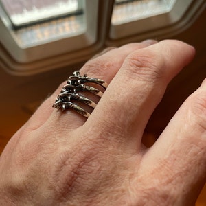 Anatomical Rib Cage Ring | Sterling Silver 925 | Made in