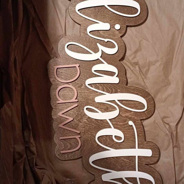 Name Letters for Nursery, Wooden Letters, Name Sign, Baby Shower Decor ...