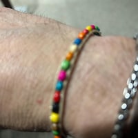 Braccialetto Regolabile Infinito Braccialetto In Pelle Intrecciata - Foto 13