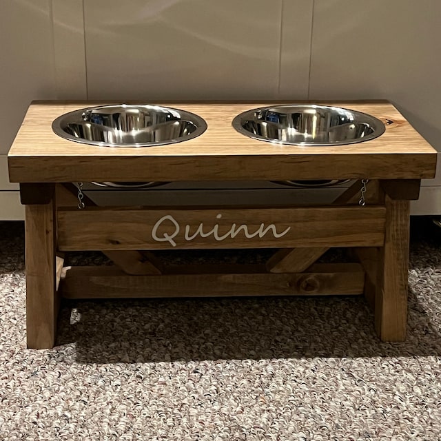 DIY Modern Elevated Dog Bowl Stand - Handmade Weekly