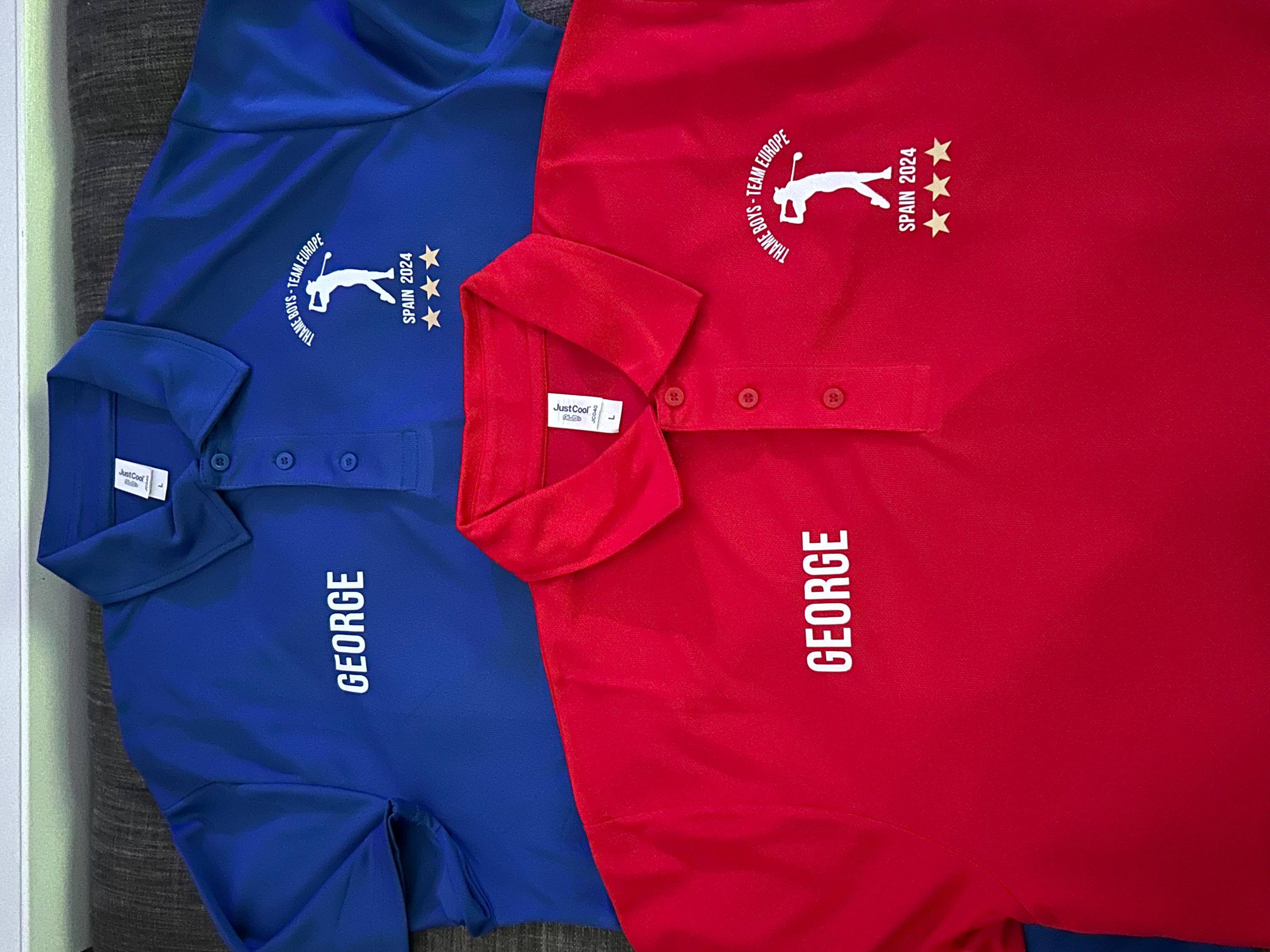 Personalised Golf Shirts, Lightweight neoteric polo shirts for a golf weekend, customised golf top golfing holiday, golf trip, stag do