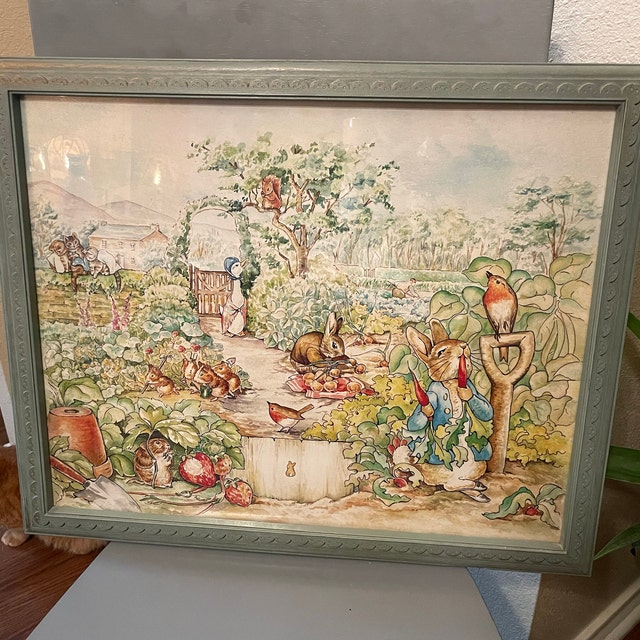Beatrix Potter Print, Peter Rabbit, Beatrix Potter Art, Childrens
