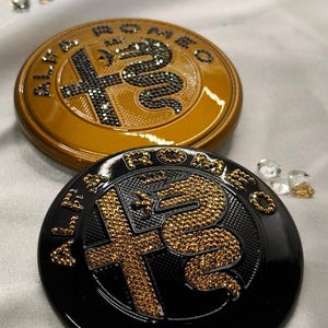 オリジナル OEM アルファ ロメオ | バッジ ロゴ ブラック エンブレム
