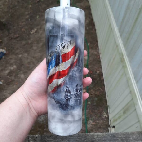 Never Forget 9-11 Waterslide Decal Tattoo for Tumblers - Etsy