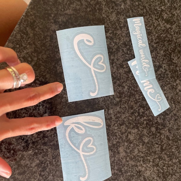 Custom Name Decal With Heart, Personalized Name Decal, Name Sticker ...