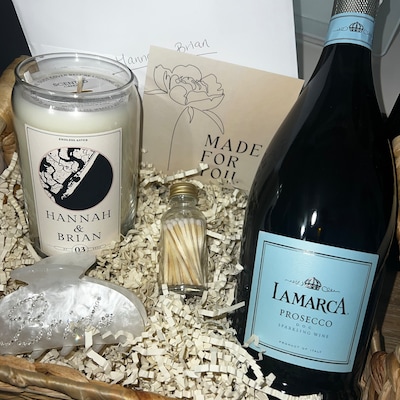 Custom Map Candle - Personalized Location, Names & Date