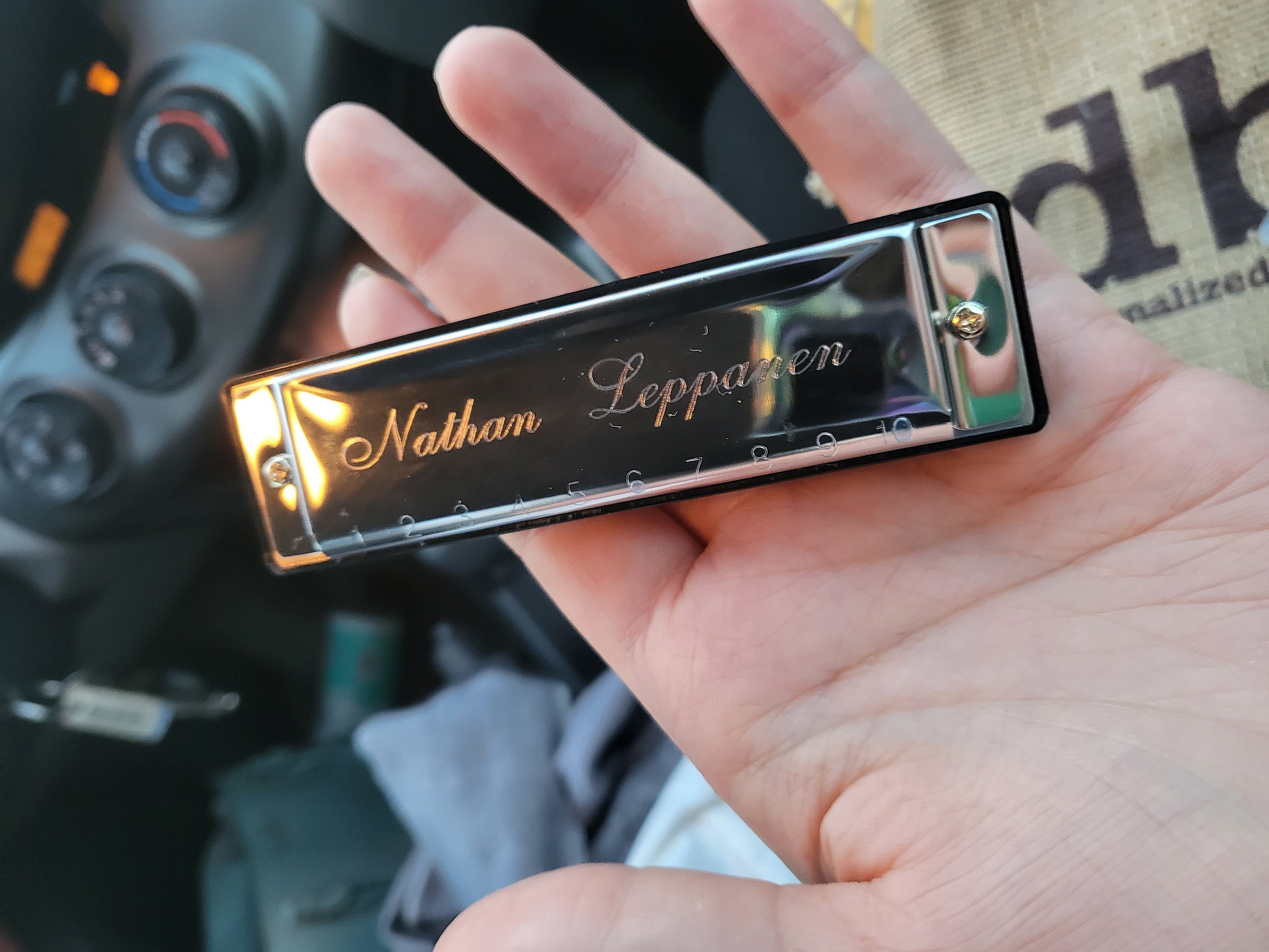 Harmonica Personalized Stainless Steel, Groomsmen, Kids Gifts, Ring bearer, Gifts for Men, Ring Security,  Officiant, Birthday, Christmas