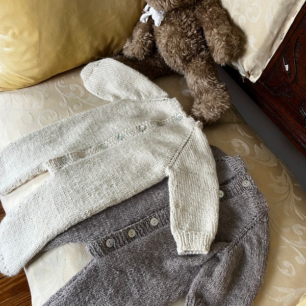 Maple Baby Overalls Knitting Pattern | Baby Romper Pattern | PDF ...