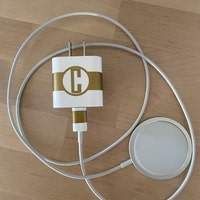 IPad Monogram CHARGER and USB WRAP Decal Monogram Custom Label - Etsy