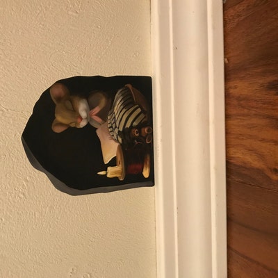 Mouse Praying Mousehole Sticker Praying Mouse 3D Wall Sticker Whimsical ...