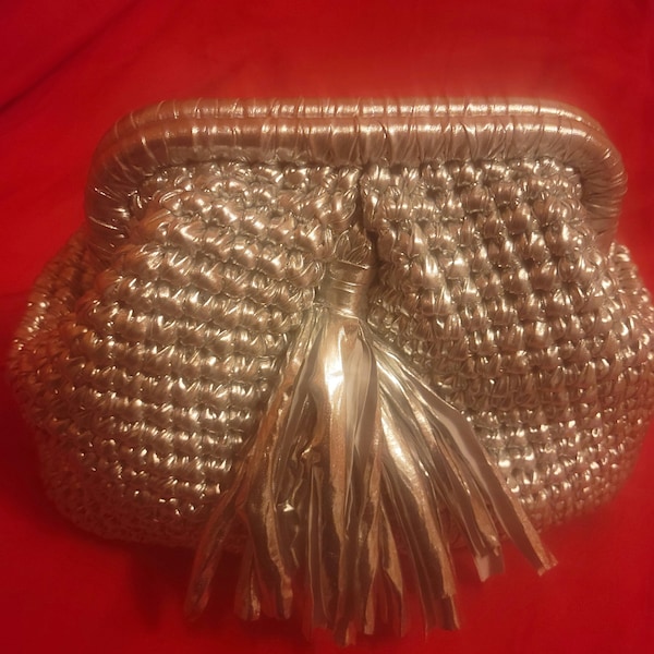 Bronze & Gold Vintage Style Clutch Bag New