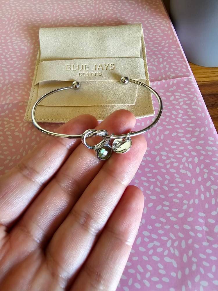 Silver Knot Bracelet Gift For Her, Personalised Christmas Gifts, Best Friend Gift, Maid of Honour Gifts, Sister Birthday Gift