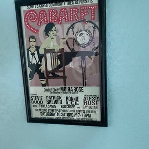 Schitt_s Creek inspired Cabaret Musical Broadway Poster Cabaret Poster No Frame 
