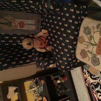 Handmade Primitive Style Hooked Rug Roses in Basket - Etsy