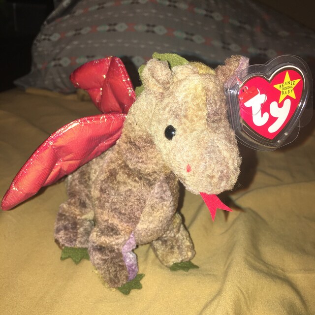 Buy Ty Beanie Baby “scorch” the Dragon - Colours Vary (7 Inch