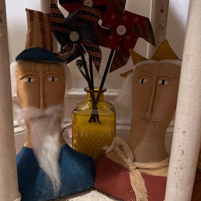 Primitive Uncle Sam Hats, Uncle Sam Patriotic Hats, Patriotic Uncle Sam