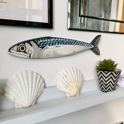 1 Mackerel Tiddler Key Ring / Wall Decor - Etsy