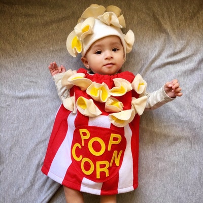 Baby Popcorn Costume Toddler Newborn Halloween Costume Photo - Etsy