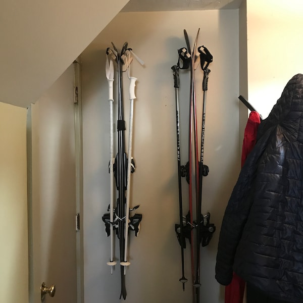 Veritcal Single Ski Wall Rack - Etsy