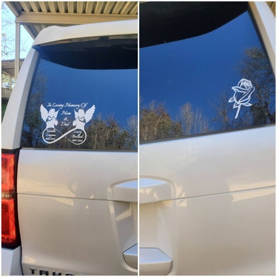 In Loving Memory Decal, Mom and Dad Memorial Decal, Car Decal, Truck ...