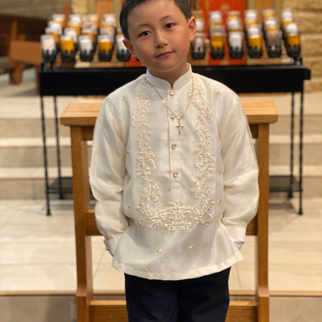 Modern barong tagalog for kids hotsell