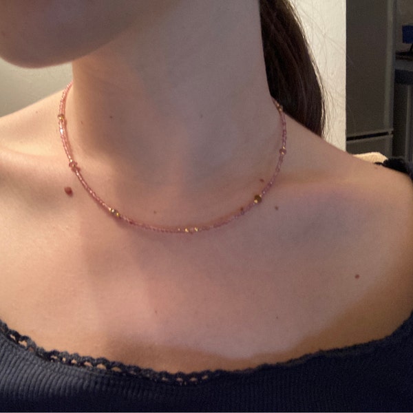 Collana e orecchini kanzashi fatti a mano - Gioielli - Collane Collana e orecchini kanzashi fatti a mano - Gioielli - Collane