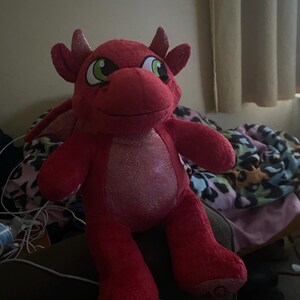 Build A Bear Magic Quest Ellie Red Dragon Plush 15