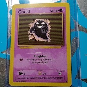 ghost pokemon card Custom Pokemon Card Pokmon Pixel Ghost