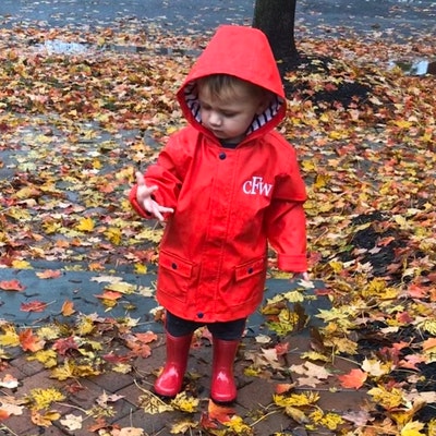 Personalised Personalised Baby Raincoat Baby Rain Jacket, Baby Yellow ...