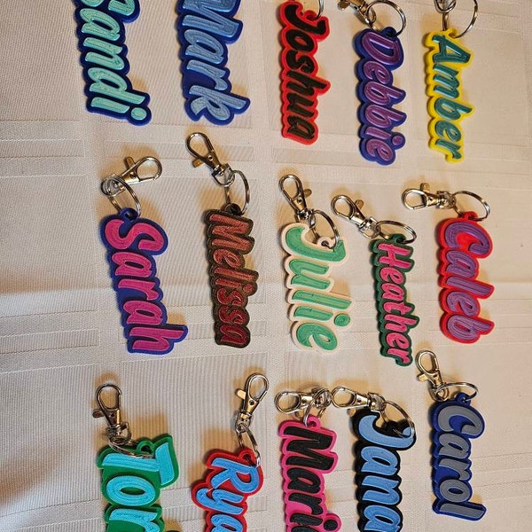 Custom 3D Printed Keychain - Custom Key Chain - Name Keychain - Custom ...