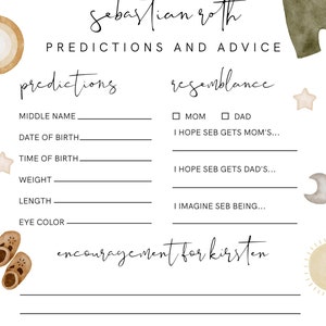 Baby Due Date Calendar Game Guess Baby's Birthday Baby - Etsy