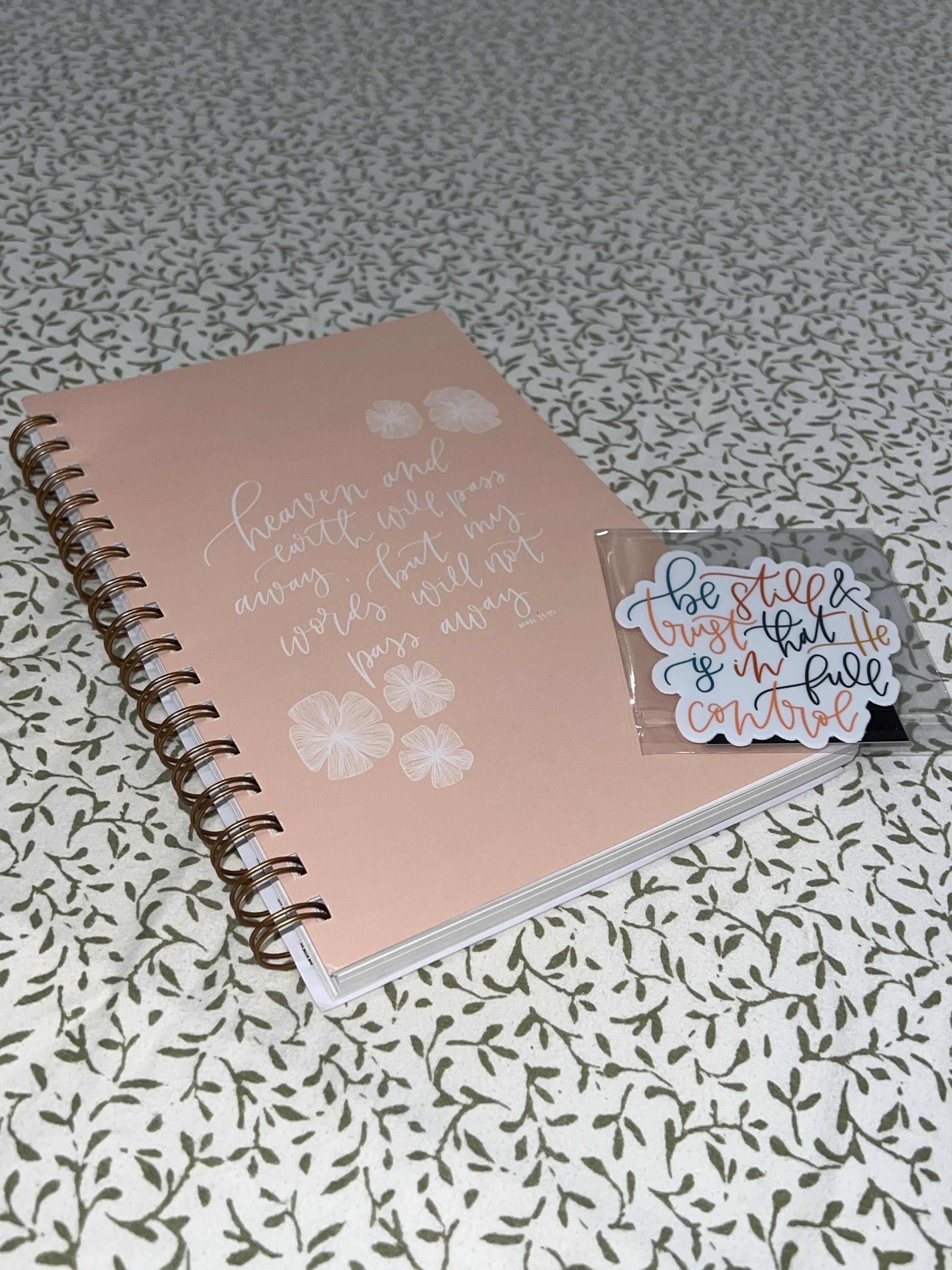 Bible study notepad | Bible study worksheet | Scripture notebook | Christian journal