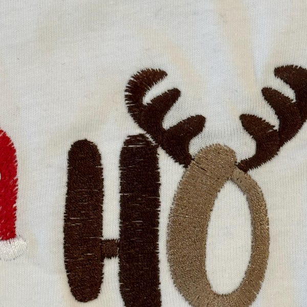 Embroidered Christmas Sweater-Bust 44