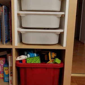 Kallax Insert for Ikea Trofast Boxes Stable Wooden Side Walls