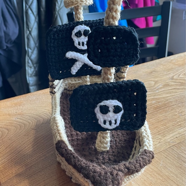 Haakpatroon Piratenboot