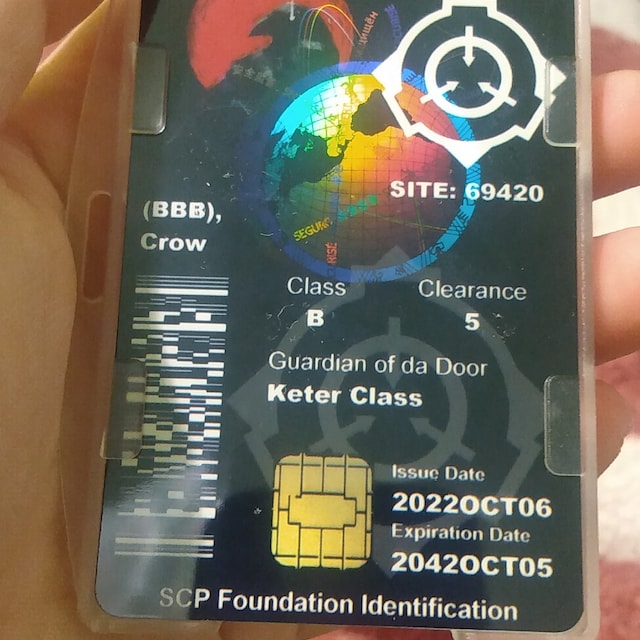 FTU. SCP ID Card template