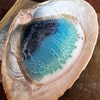Ocean Resin Shell Ring Dish Trinket Dish Waves Beach Epoxy Handmade ...
