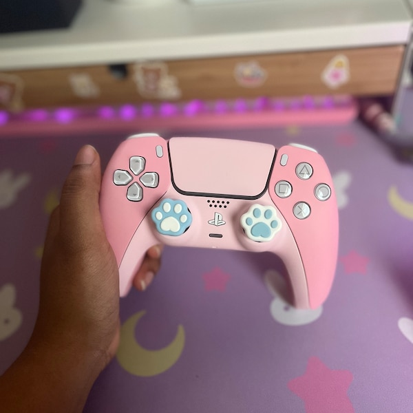 Custom Pastel and Baby Pink Themed Playstation 5 PS5 Dualsense Wireless ...