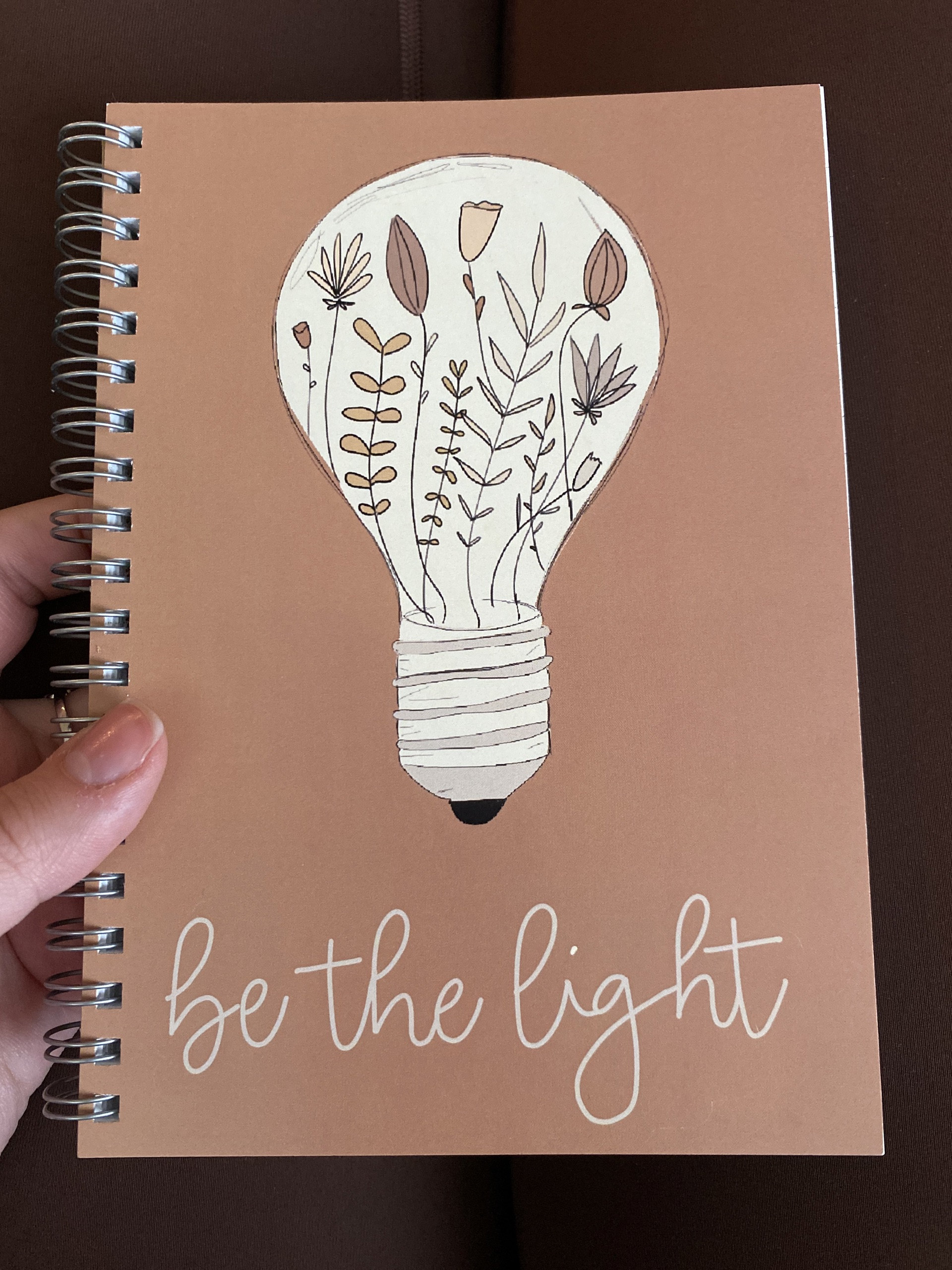 Christian notebook | Soft cover Bible journal | Spiral notebooks | Prayer journal | Be the light