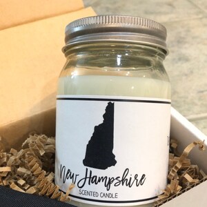 New Hampshire Scented Candle Homesick Gift Feeling Etsy