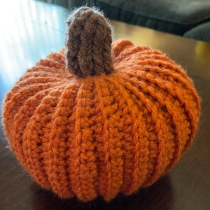 Easy Crochet Pattern for a Rustic Style Farmhouse Pumpkin Fall Pumpkin ...