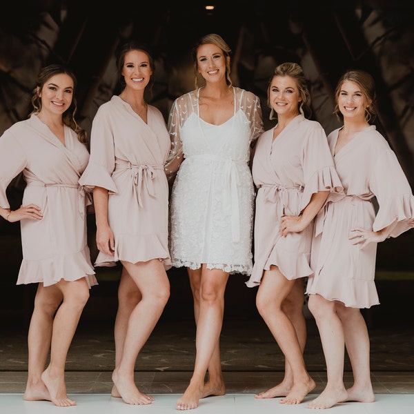 Lace Robe Including Slip / Lace Bridal Robe / Bridesmaid Robes / Robe ...