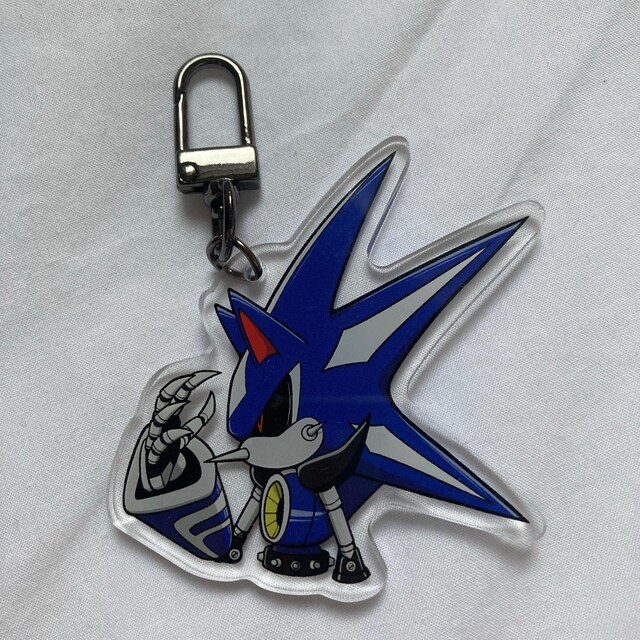 Neo Metal Sonic Acrylic Keychain - Etsy