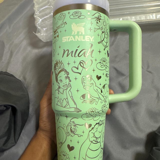 Princess and Frog Engraved Stanley Tumbler - 30 Oz H2.0 Quencher