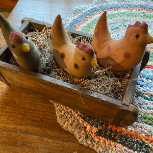 Vintage Inspired Grungy Painted Fabric Pumpkin Bowl Fillers, Set of 3 ...