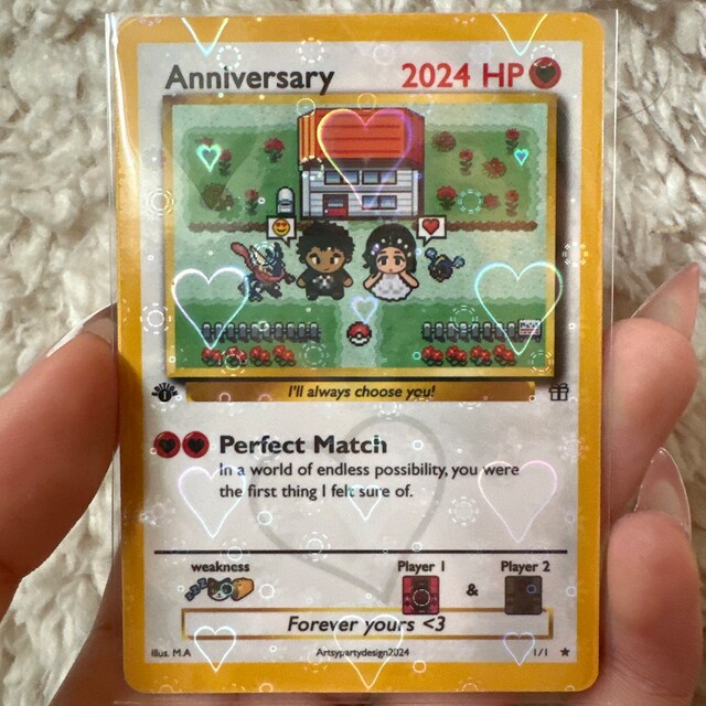 proposal pokemon card Pokemon the Proposal Trading Card Wedding Valentines Marriage Engagement Gift for Bride/groom Him/her Boyfriend/girlfriend Husband/wife!