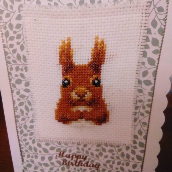 Red Squirrel Cross Stitch Pattern PDF - Red Squirrel Embroidery PDF ...
