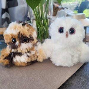 かぎ針編みのぬいぐるみフクロウのあみぐるみパターン (PDF パターン