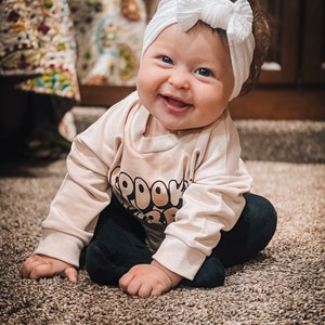 Baby Bow Set Baby Girl Headbands Neutral Bow Headband Top - Etsy