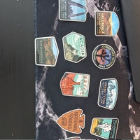 National Park Sticker Set Waterproof Vinyl Sticker, UV Resistant NP ...
